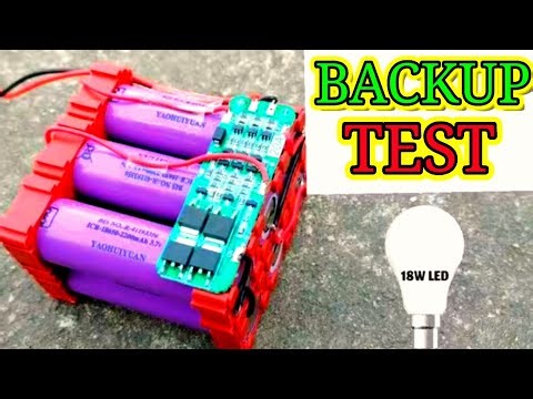 12V 4.4Ah Lithium Battery Backup Test 🔋 || Backup Time & Performance
