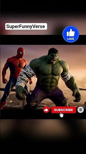 Hulk vs Spider-Man Epic Battlefield Fight ⚔️🔥