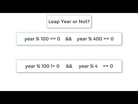 C Program To Determine Leap Year or Not using Logical Operators