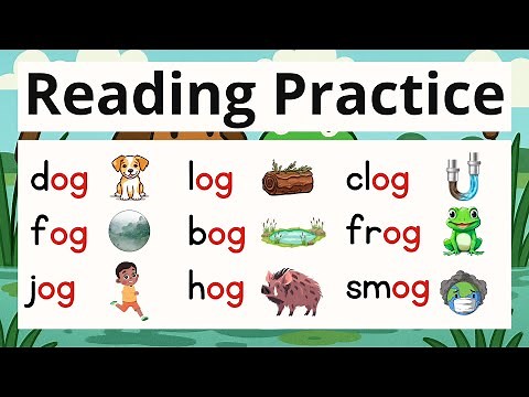 Word Family OG Words Reading Practice with Phonics CVC Words
