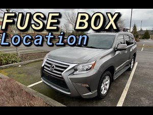 FUSE BOX LOCATION ON A 2014 - 2019 LEXUS GX 460