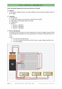 SPH 141-PRACTICAL 1 SEMESTER 2, 2025.Lab1: Measuring Voltage ... | Filo