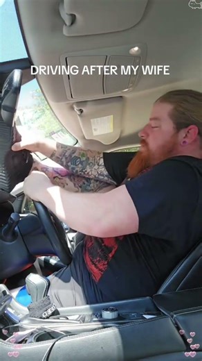 Getting in the car after my short wife was driving #funny #foryou #reaction #husbandwife #funnyvideo