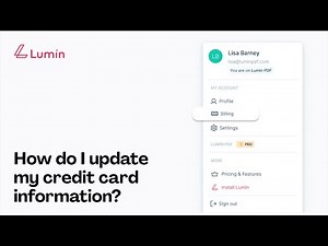 How to update credit card information