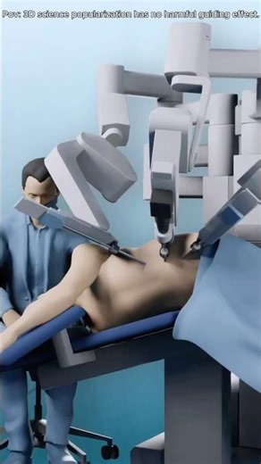 "Robotic Partial Nephrectomy Surgery (3D Animation)#robot #robotics #nephrectomy #surgery#doctor "