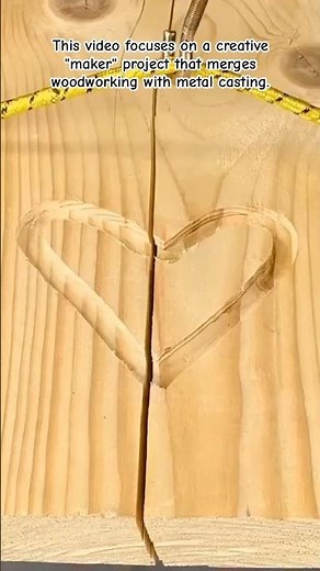 Molten Metal Magic: Casting a Heart Inlay in Wood