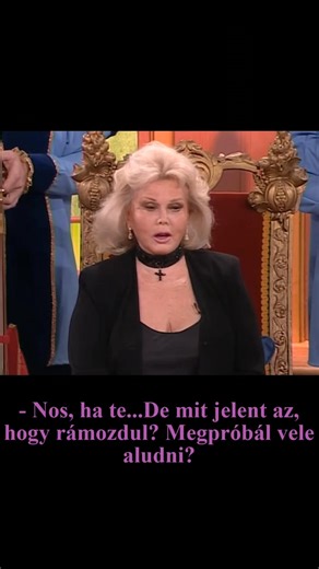 Another iconic moment from the past! 💎🎬 Zsa Zsa Gabor, the iconic Hungarian diva of the '90s, is blowing up the stage of a transatlantic talk show! 💥 A never-before-seen American TV clip has surfaced, where Zsa Zsa, with her usual sparkling elegance and deadly humor, is giving relationship advice. If there's anyone worth taking "tips" from on how to handle men, it's the nine-times (!) married diva! 😉 Get ready for the most cynical, funniest, and most Zsa Zsa-esque wisdom—your perspective on 