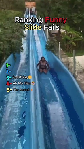 Ranking The Funny Slide Fails #funny #shorts