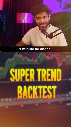 Backtesting in 1 minute Super Trend Strategy | TradingView PineScript | TradingLead