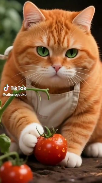 if you could ask your cat to cook something for you what would you like them to make? #cat #catcooking #kucingoren