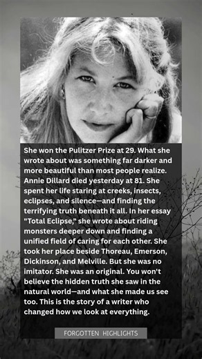 She Won the Pulitzer at 29. The Hidden Truth She Saw in Nature Will Shock You.