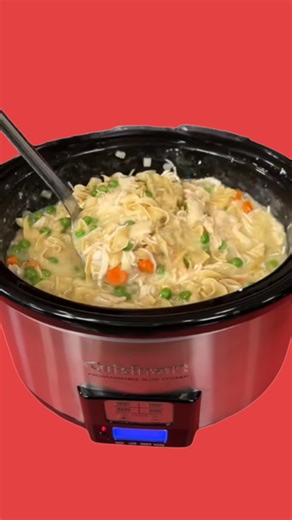 Chicken & noodles with veggies crockpot recipe