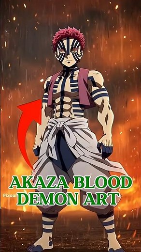Akaza’s Blood Demon Art Explained. Compass Needle 😈||#anime #shorts
