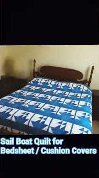 Sail Boat Quilt Pattern Tutorial ⛵💙 | #youtube #handmadecraft #simple