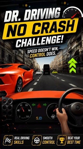 Dr. Driving Gameplay | No Crash Challenge! 😱 #Shorts