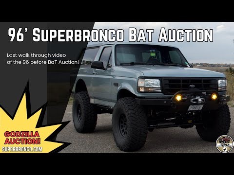 1996 Ford Bronco “SuperBronco” | Full Walkaround & Build Details | Bring a Trailer Auction
