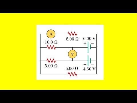 What are the expected readings of the ammeter and voltmeter