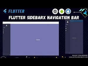 Flutter navigation Sidebar drawer menu – SidebarX package
