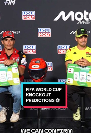 The #MotoGP riders predict the rest of the #FIFAWorldCup knockout stages ⚽ 👀 #GermanGP 🇩🇪