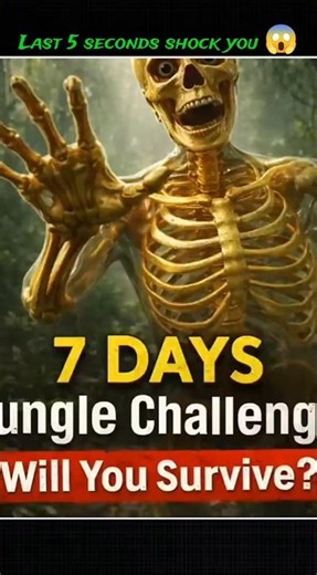 7 days survival jungle challenge 😱 #shorts #trending