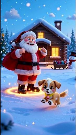 Ho Ho Ho—Wiggle with Me! 🎅🐶❄️ | Calm Christmas Dance for Toddlers | WiggleGiggle-Go