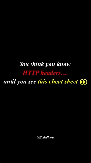 Still confused by HTTP headers? This cheat sheet will fix that — forever. ⚡ #shorts #youtubeshorts
