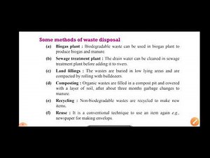 Method of waste disposal