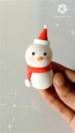 How to make snowman with super clay ☃️#youtubeshorts #diy #claycrafts #viral
