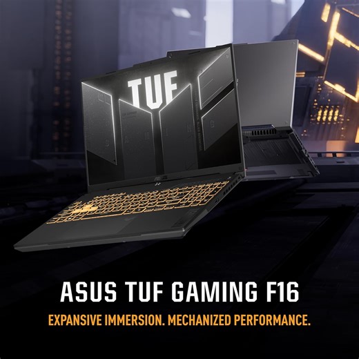 Laptop Planet on Instagram‎: "Best Offer ... ASUS TUF F16 جديد ضمان سنة . ASUS TUF F16 FX607VU-RL177 Intel Core 5 - 210H 2.2 GHz - 12 MB Cache up to 4.8 GHz 8 cores, 12 Threads 16 GB DDR5-5200 SO-DIMM x 2, up to 64 GB 512 GB PCIe 4.0 NVMe M.2 SSD NVIDIA GeForce RTX 4050 - 6 GB GDDR6 Ded 140W 16" FHD+ 1920x1200 WUXGA , ​IPS , Anti-glare , 144Hz , G-Sync, MUX Switch + NVIDIA® Advanced Optimus DOS"‎