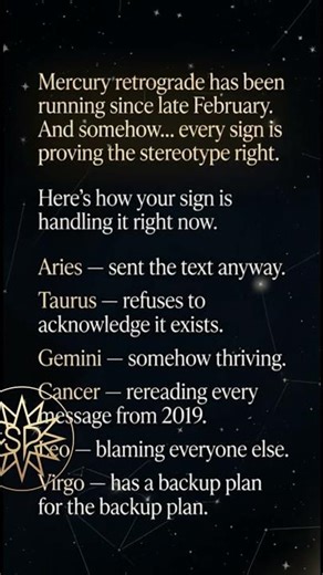 How Each Zodiac Sign Is Handling Mercury Retrograde Right Now 👀
