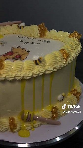 Winnie the Pooh Gender Reveal Cake Creations