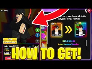 How To GET SUNG JING WOO QUESTLINE SHOWCASE In ANIME REBORN SOLO LEVELING PART 2! Roblox
