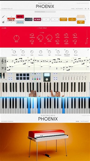 Playing around with the Phoenix Electric keys 🎹✨