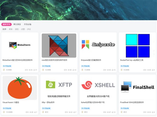 MobaXterm,软件打包，截图软件,小番茄，网络调试软件