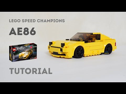 Tutorial - Toyota AE86 Trueno Lego Speed Champions 76901 Supra Alternate Build Instructions