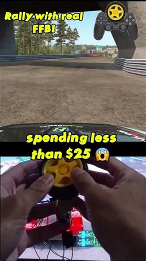 Play Rally on a controller with real FFB #diy