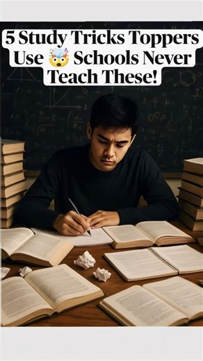 5 Study Tricks Toppers Use 🤯 Schools Never Teach These!!! #ai #students #productivity #viralshorts