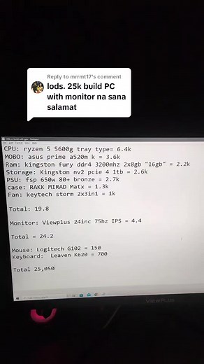 Replying to @mrrmt17 Double check the specs nalang ng Monitor Pwede ka rin mag Gamdias basta wag kalang mag Nvision 😅 #gamingpc #gamingpcbuild #Ghelpcbuildlist #tips #foryoupage #fyp