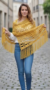 102K views · 2K reactions | شال كروشيه مودرن بسيط تكرار سطرين والنتيجه رائعه ومميزة / crochet shawl #reels #crochet #knitting #artist #yarn #scarf #grannysquare #makersgonnamake #tutorial #crocheting #sewing #shawl #stitches #jacket #fblifestyle #shawl | قناة تعليم الكروشيه | Facebook