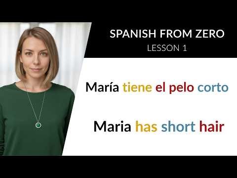 LEARN SPANISH - LESSON 1 (for absolute beginners) // Spanish from Zero