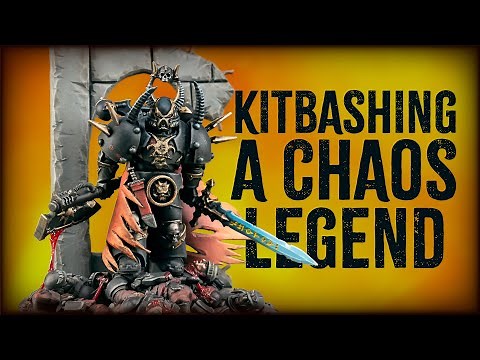Kitbashing a LEGENDARY Chaos Lord for Warhammer 40K
