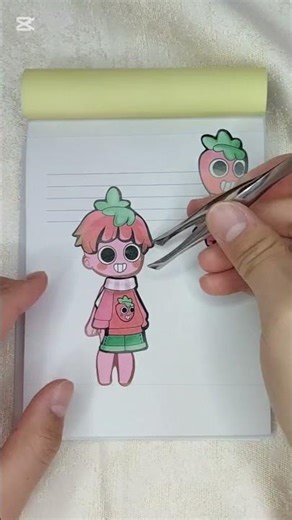 DIY Paper Doll Makeover! ✨🎨#stickers #art #drawing