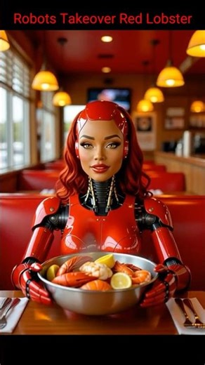 Robots Present the Seafood Broil 🦞🤖 Red Lobster Free Ads Pay Me Promo