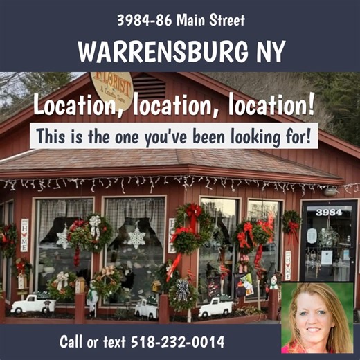 "Prime location alert in Warrensburg, NY! 🌿🌹Don't miss out on this high visibility spot on heavily travelled Rt9 between Lake George and Gore Mountain. Ideal for a retail shop, office space, bakery or any business venture. #WarrensburgNY #Adirondacks #LakeGeorge #GoreMountain #wendydavisrealestate #upstateny #realestate #forsale | Wendy Davis Realtor
