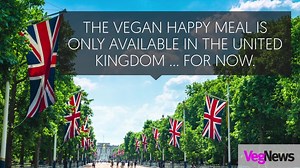 The world's most recognizable fast-food joint has unveiled a completely vegan Happy Meal and a vegan chicken wrap for adults, too. Get the full story at VegNews.com/happymeal | VegNews