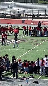 New Manchester Pep rally Cheer vs Dance team