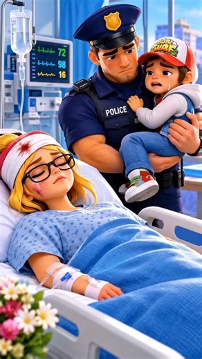 Tricky in the Hospital 😢💔 | Police Dad Saves Little Jake | Emotional Subway Surfers Story#shorts