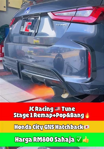 Honda City GN2 Hatchback 1.5L ✅ JC Racing 🇲🇾 Custom Tune Stage 1 RON 95✅ Pop&Bang💥🔥 Untuk Remove Speed Cut✅ Jimat Petrol ✅ Lebih Responsive ✅ Naik HP dan TQ ✅ JC Racing 🇲🇾 Honda City GN5 Hatchback ✅ Mods: Drop in Filter, Downpipe, Full Exhuast System ✅ Stock WHP: 95HP 123TQ Stage 1 WHP: 107HP 143TQ Fuel Type: RON 95 ✅ Whatsapp Or Call ✅👇👍 Jacky:012-211-3612 Travis:016-213-5212 www.emptune.com www.jcracing.com.my #honda #city #gn5 #hatchback #stage1
