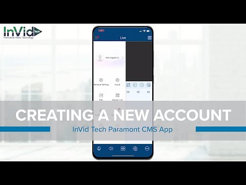Creating a New Account in the Paramont CMS Mobile App