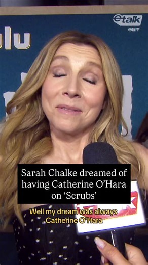 Fans would have loved that too! ❤️ Canadian Sarah Chalke is back in the role of Dr. Elliot Reid on ‘Scrubs,’ and when we chatted with her at the Los Angeles premiere, she told us two Canadians she dreamed of having on the series, her “mentor,” the late Catherine O’Hara, and her ‘Schitt’s Creek’ costar, Eugene Levy. Head to our YT to watch our FULL interviews with the cast on the red carpet - ‘Scrubs’ premieres Wednesday at 10pmET on @ctv - and stream it the next day on @cravecanada! 🙌 #Scrubs #